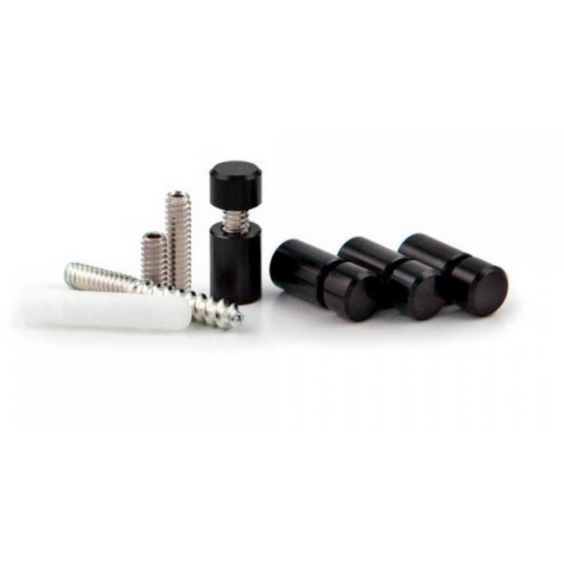 3/8" Diameter x 1/2" Long Standoff Kit, Satin Clear Anodized