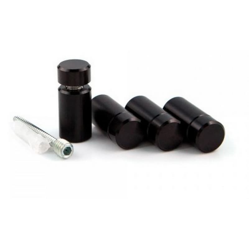 5/8" Diameter x 1" Long Standoff Kit, Black Anodized