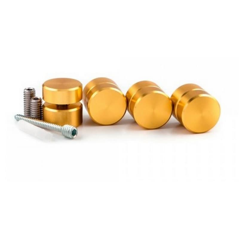 1" Diameter x 1/2" Long Standoff Kit, Satin Clear Anodized
