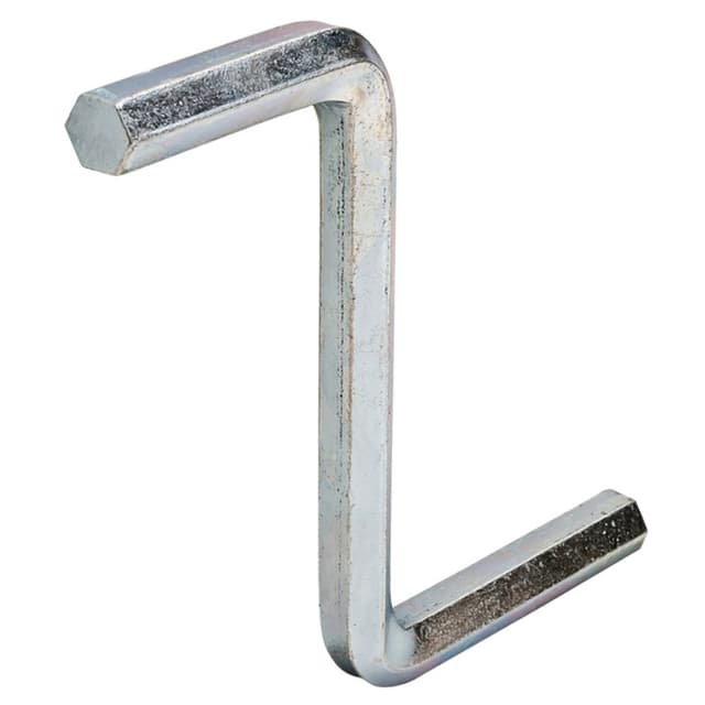 75mm x 85mm Steel Double Allen Hex Key for Giro-Bolt Connector, Zinc