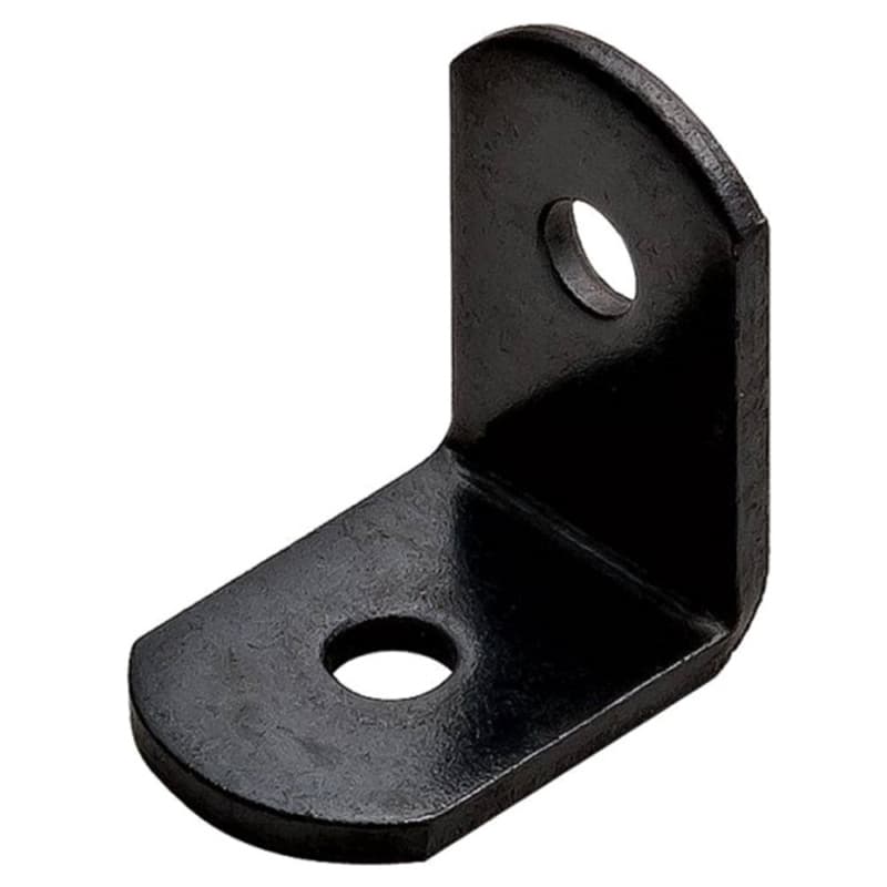 25.4mm x 18mm Steel Corner Bracket, Black Oxide
