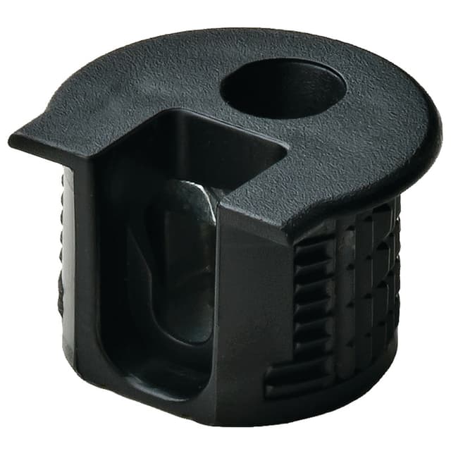 Rafix™ 19mm Connector Housing without Dowel with Ridge, Black