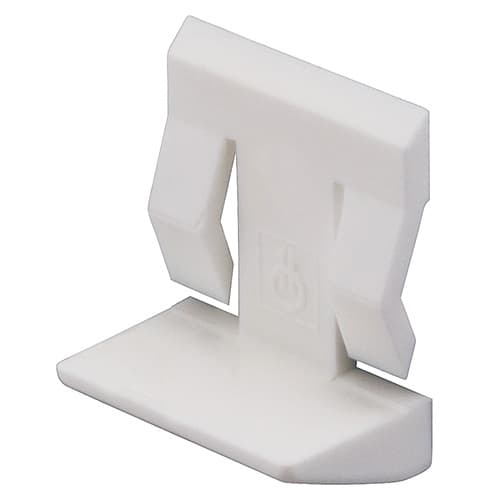 5mm Plastic Locking Shelf Support, White Finish