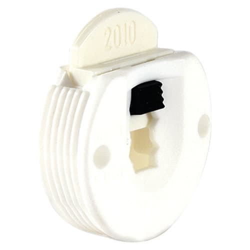 1-3/8" X 1/2" Upper Guide with Adjustable Guide, White Finish