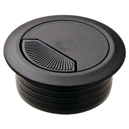 50mm Cable Grommet with Spring-Loaded, Black