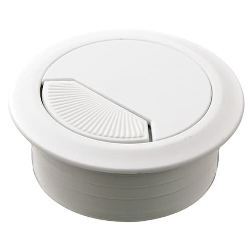 50mm Cable Grommet with Spring-Loaded, White