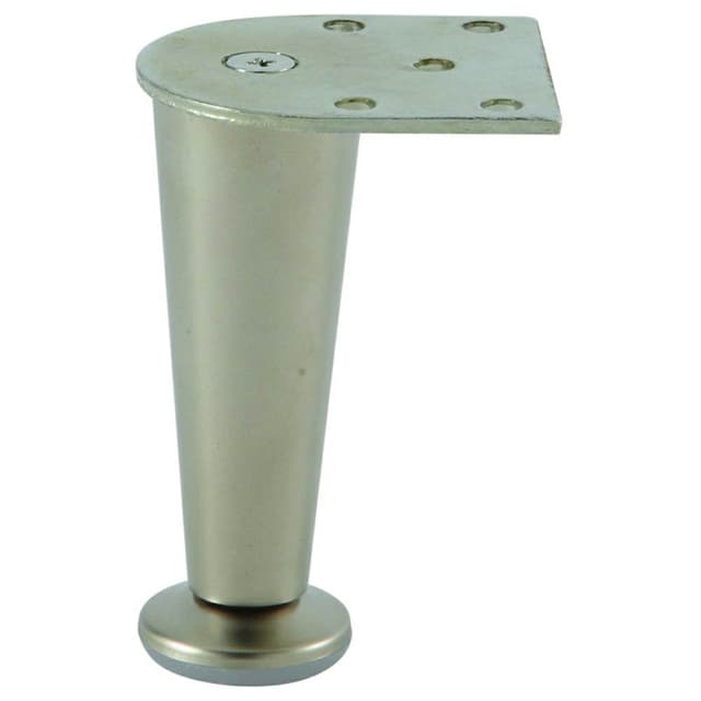 4" High Furniture Foot, Matt Nickel