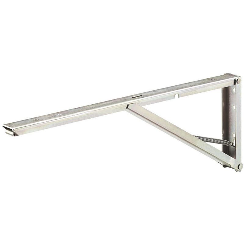 380mm Folding Hinged Spring Bracket, Yellow Chromatized Finish