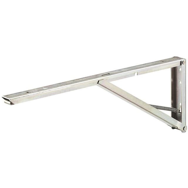 380mm Folding Hinged Spring Bracket, Yellow Chromatized Finish