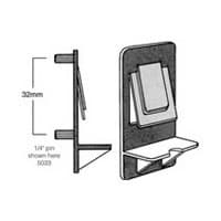 5mm Locking Shelf Support Double Pin, Clear