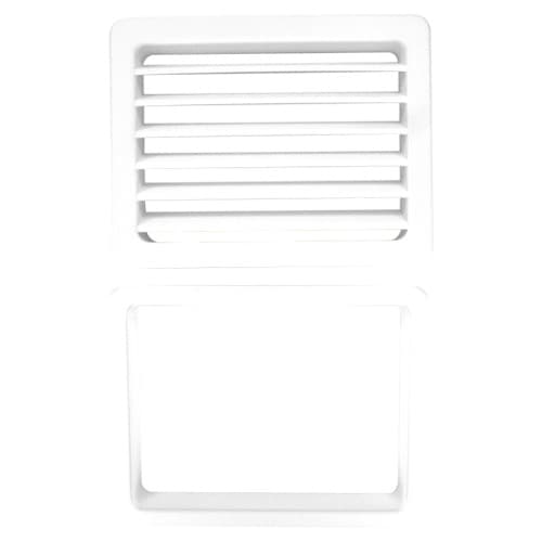 6437 4-1/2" x 3-1/2" 2-Piece Ventilation Grommet, White