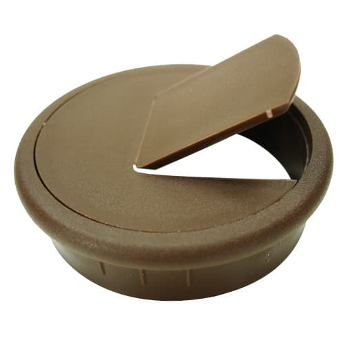 6640 2-3/4" 2-Piece Cable Grommet, Brown