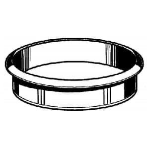 4-3/8" 1-Piece Trash Grommet, White