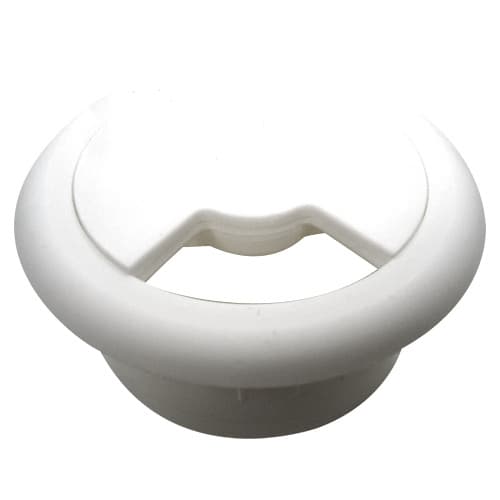 50mm Wire Grommet, White, Plastic