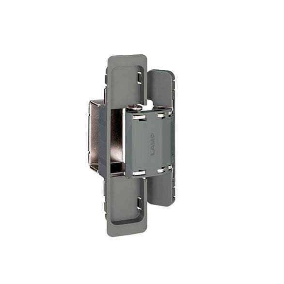 HES2S 3-Way Adjustable Concealed 125° Opening Hinge (Frame-Surface Mount), Dark Grey