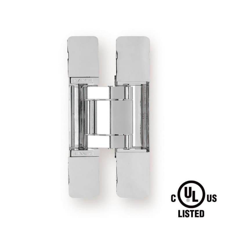 HES3D-E190 3-Way Adjustable Concealed Hinge with UL Rated, Polished Nickel