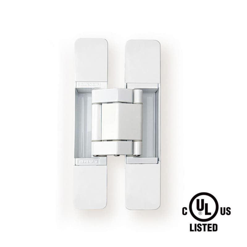 HES3D-E190 3-Way Adjustable Concealed Hinge with UL Rated, White