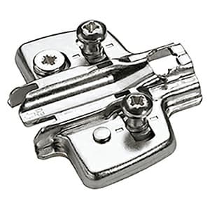 Adjustment Steel Cross Mounting Plate with Euro Screw, Nickel-Plated, 5mm