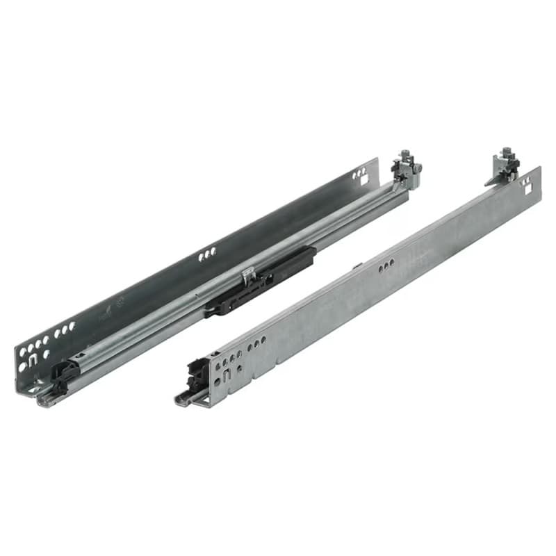 21" Quadro 5D V6 IW21 Undermount Drawer Slide for Wooden Drawers, 90lb Capacity Full Extension with Silent System Soft-Closing