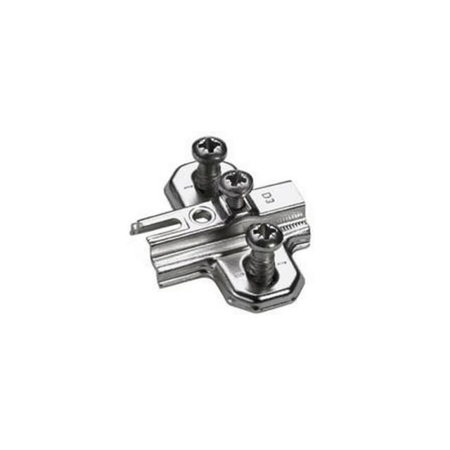 Adjustment Cross Mounting Plate with Euro Screw, Nickel-Plated, 1.5mm