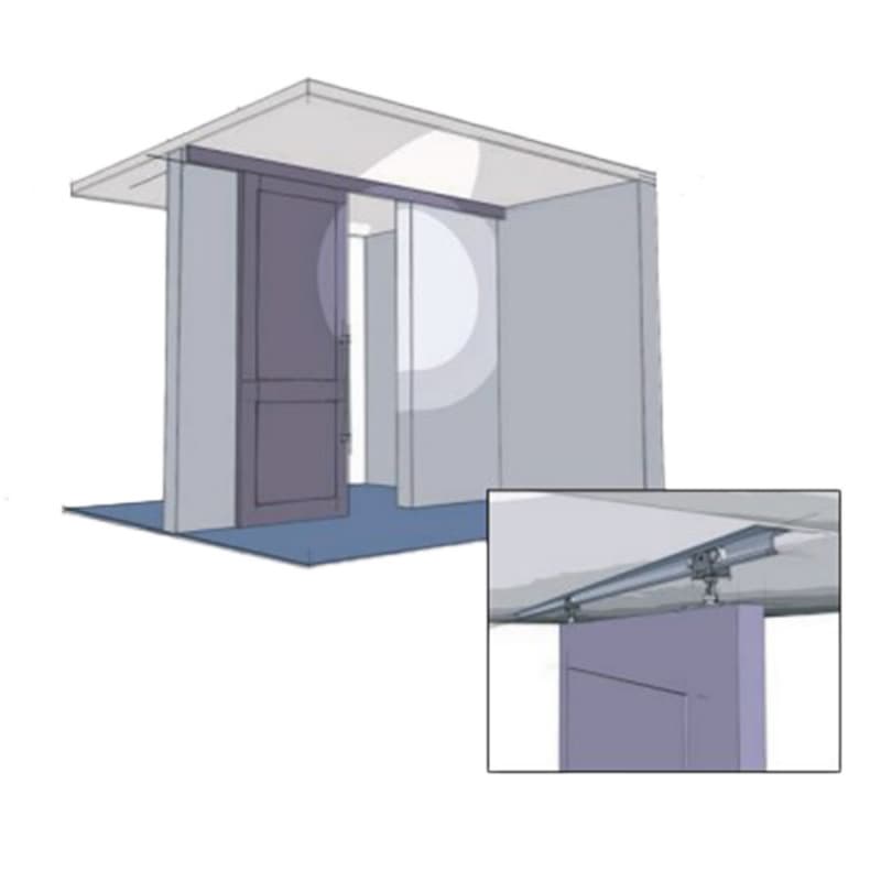 Top Line Grant 71-222 6' Track/Hardware Set for Single Sliding Joining Door