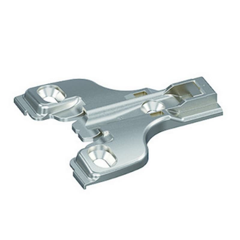 Sensys Cam Adjustment Face Frame Mounting Plate, Nickel-Plated, Screw-On, 0mm