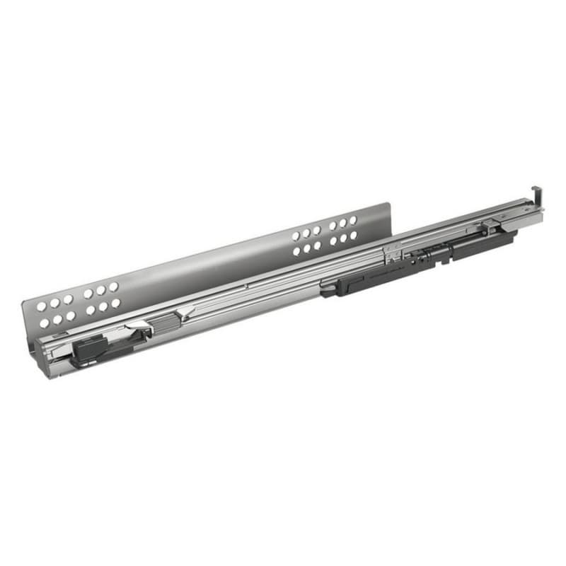 15" Quadro 4D V6 IW21 Undermount Left Drawer Slide for Faceframe/Frameless Application, 90lb Capacity Full Extension with Push-to-Open (10/Box)