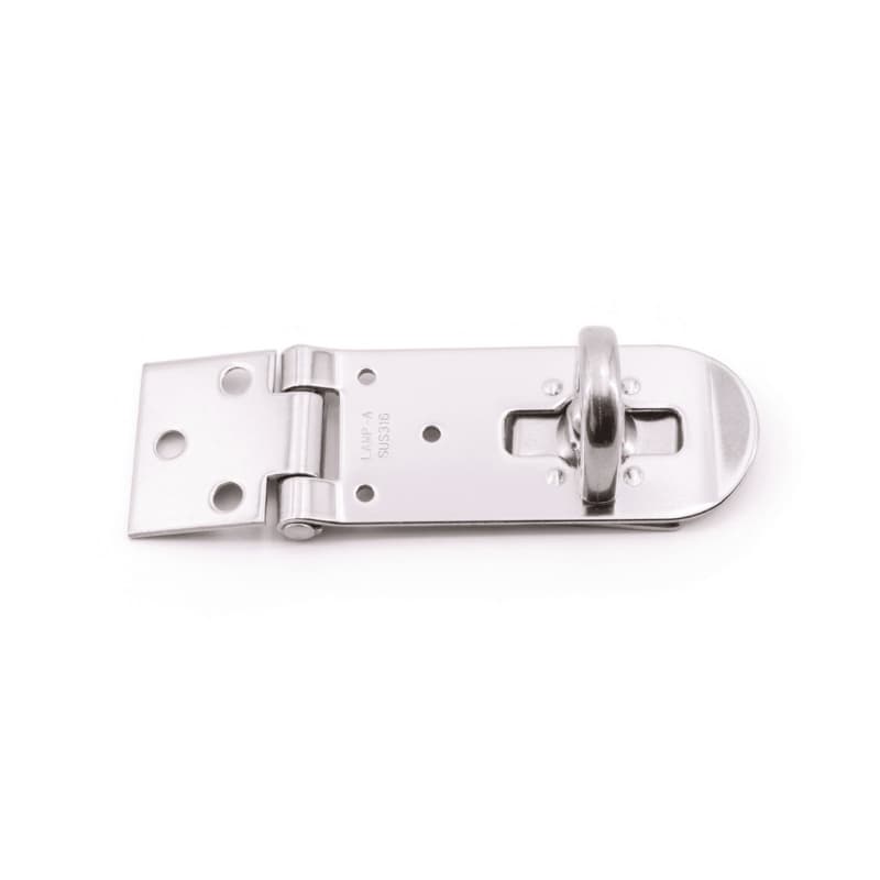 Screw-On Hasp, Polished Stainless Steel