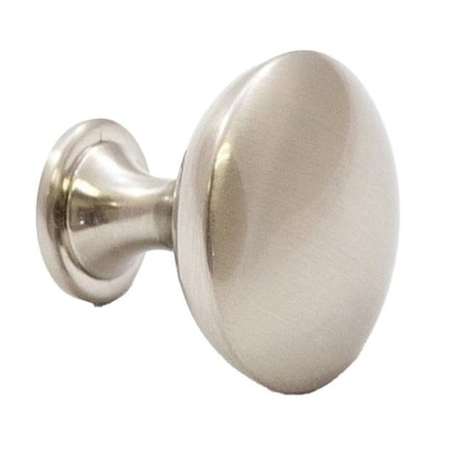 30mm Cornerstone Round Knob, Brushed Satin Nickel