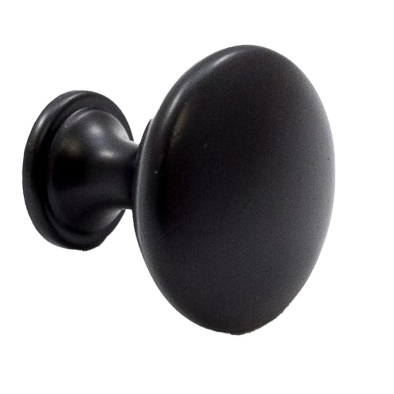 30mm Cornerstone Round Knob, Matte Black