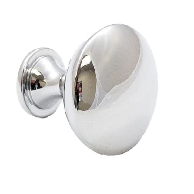 30mm Cornerstone Round Knob, Polished Chrome