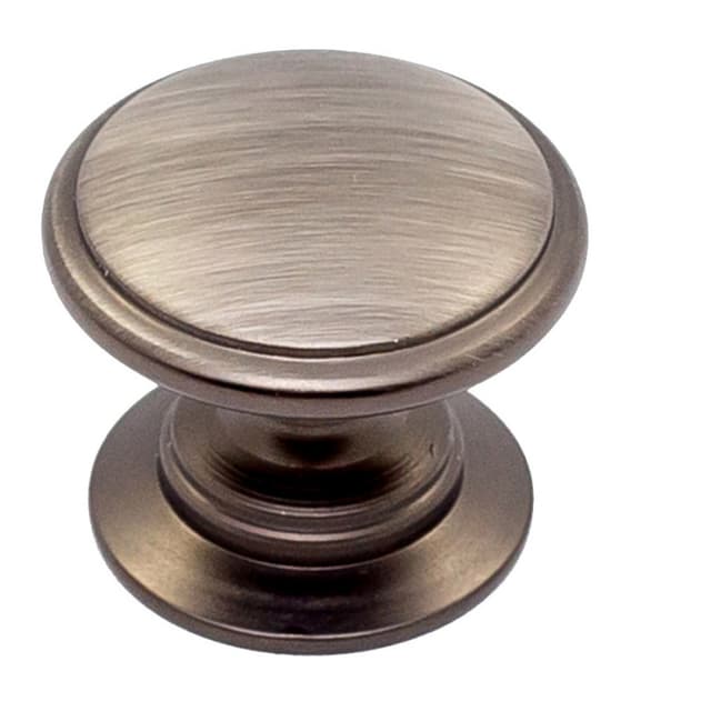 1-3/16" Heritage Round Knob, Antique Nickel
