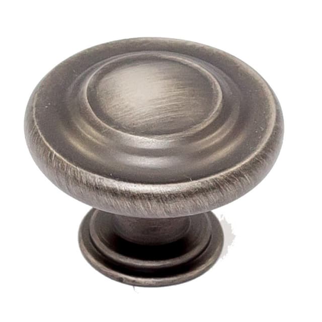 1-1/4" Heritage Round Knob, Antique Nickel