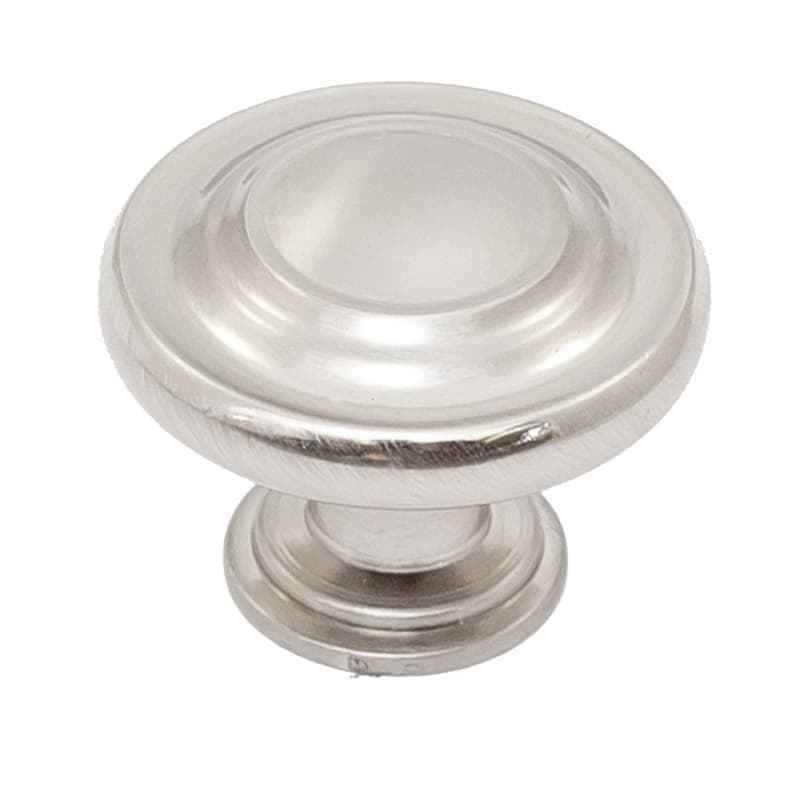 1-1/4" Heritage Round Knob, Brushed Satin Nickel