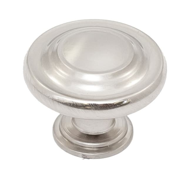 1-1/4" Heritage Round Knob, Brushed Satin Nickel