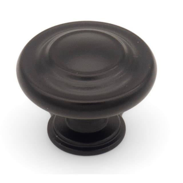 1-1/4" Heritage Round Knob, Matte Black
