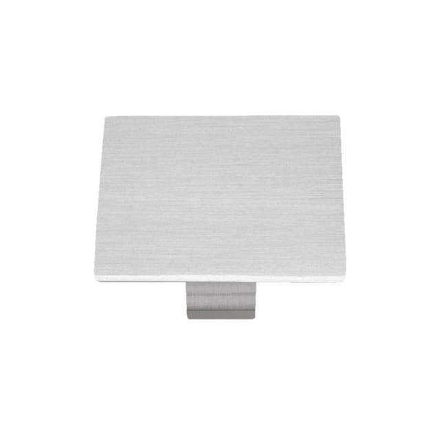 35mm Capitol Square Knob, Brushed Satin Nickel