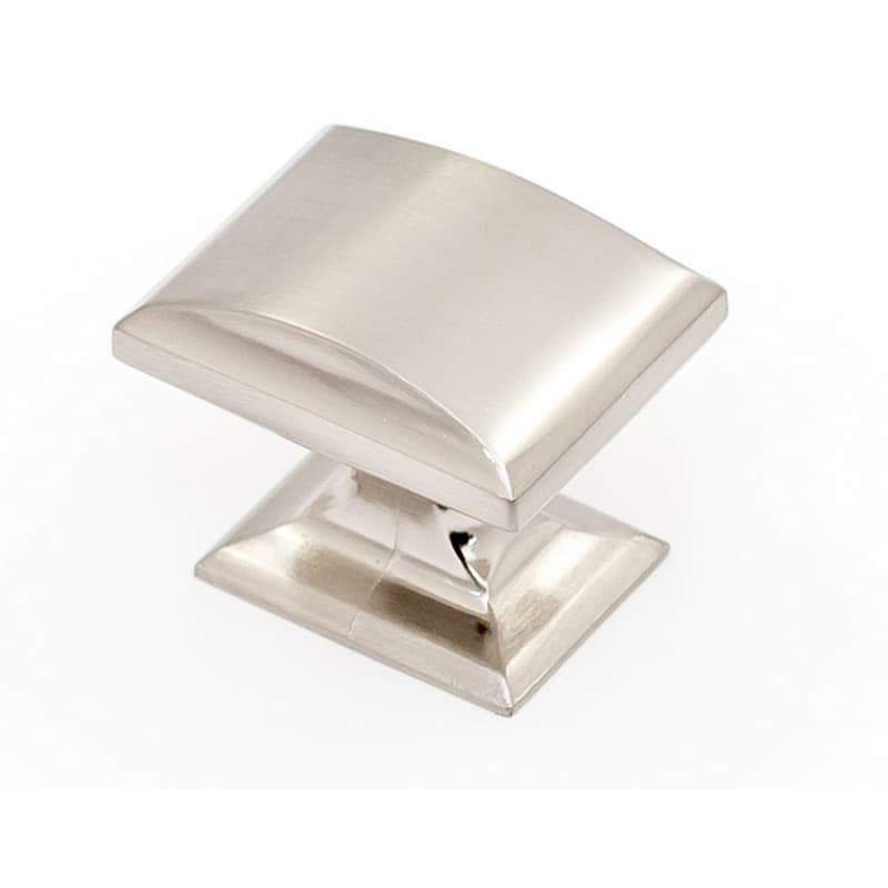 1-1/4" Heritage Rectangle Knob, Brushed Satin Nickel