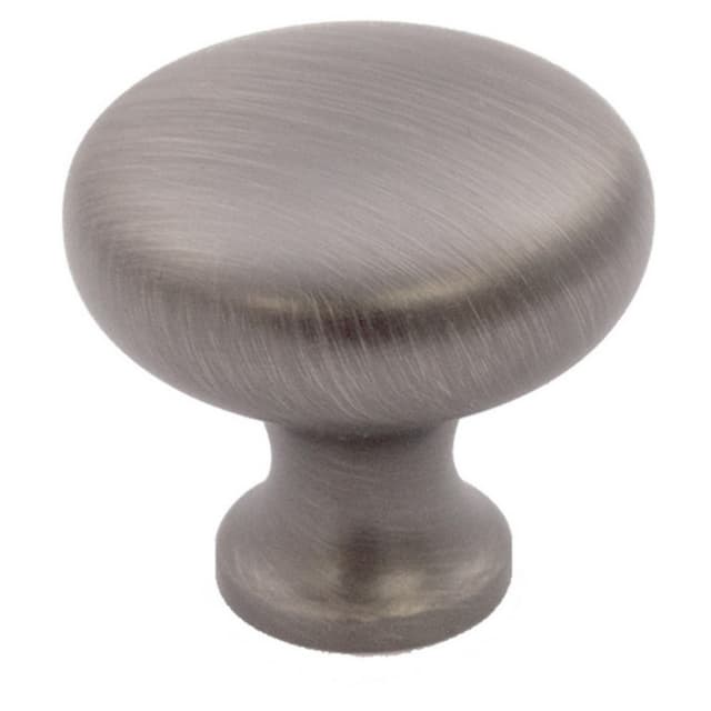 28mm Artisan Round Knob, Brushed Black Nickel