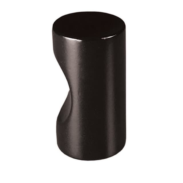 7/16" Cascade Round Knob, Matte Black