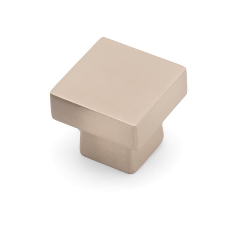 1-11/64" City Style Round Cabinet Knob, Brushed Satin Nickel
