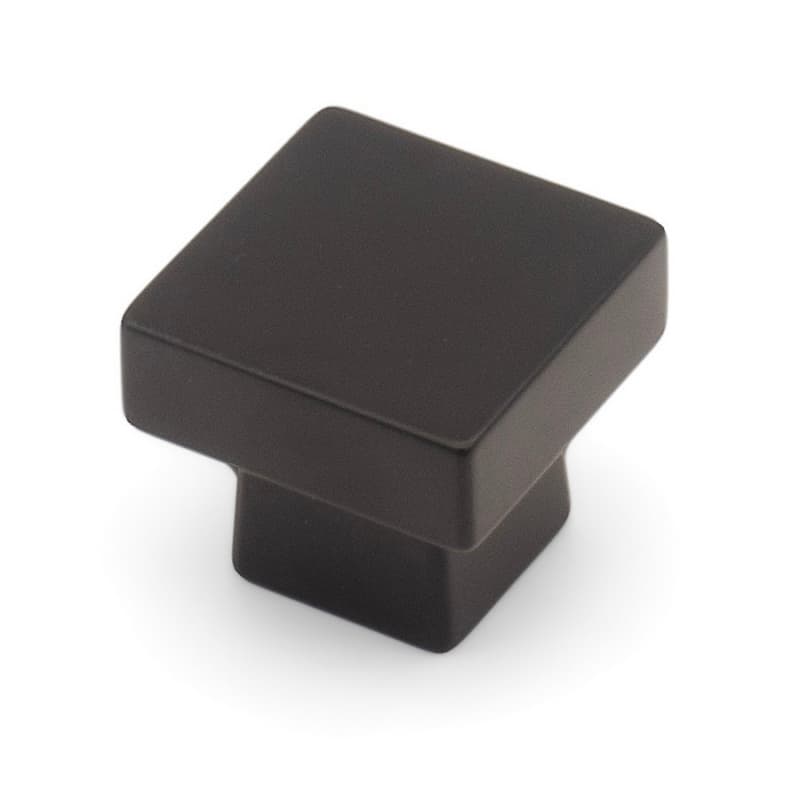 1-11/64" City Style Round Cabinet Knob, Matte Black