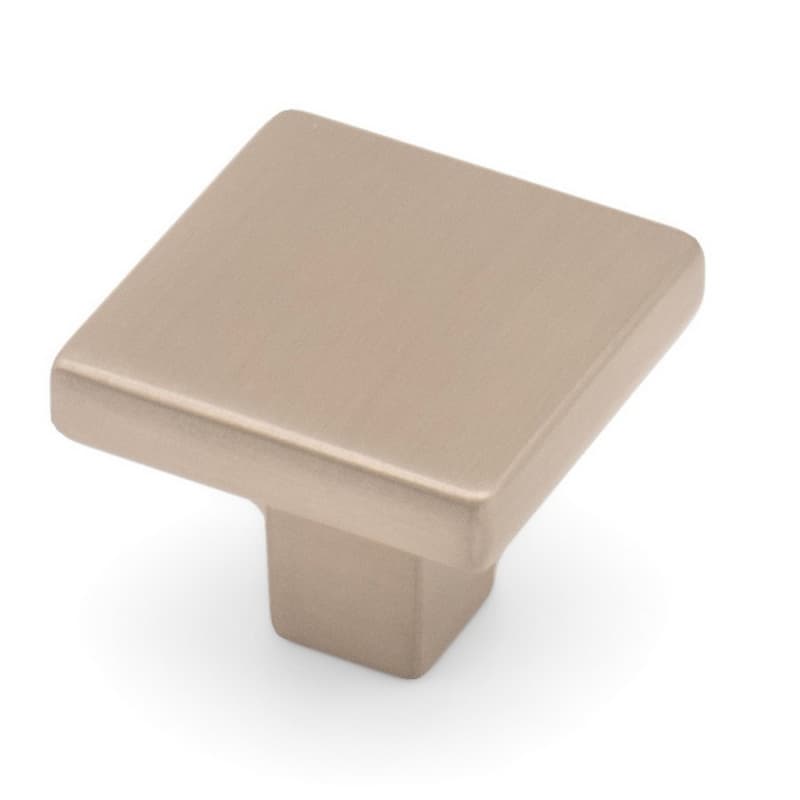 1-1/8" Skyline Square Cabinet Knob, Brushed Satin Nickel