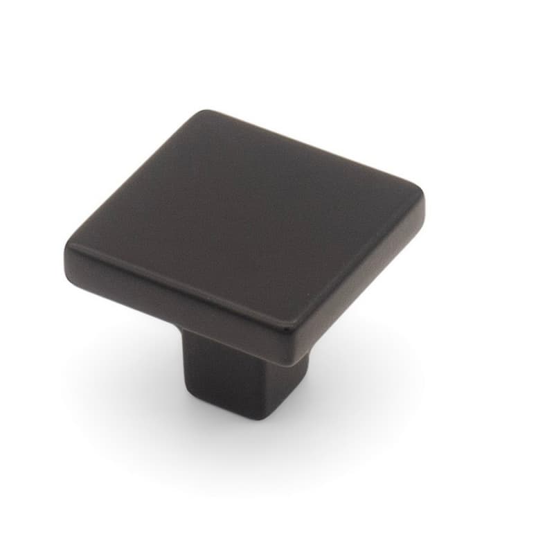 1-1/8" Skyline Square Cabinet Knob, Matte Black