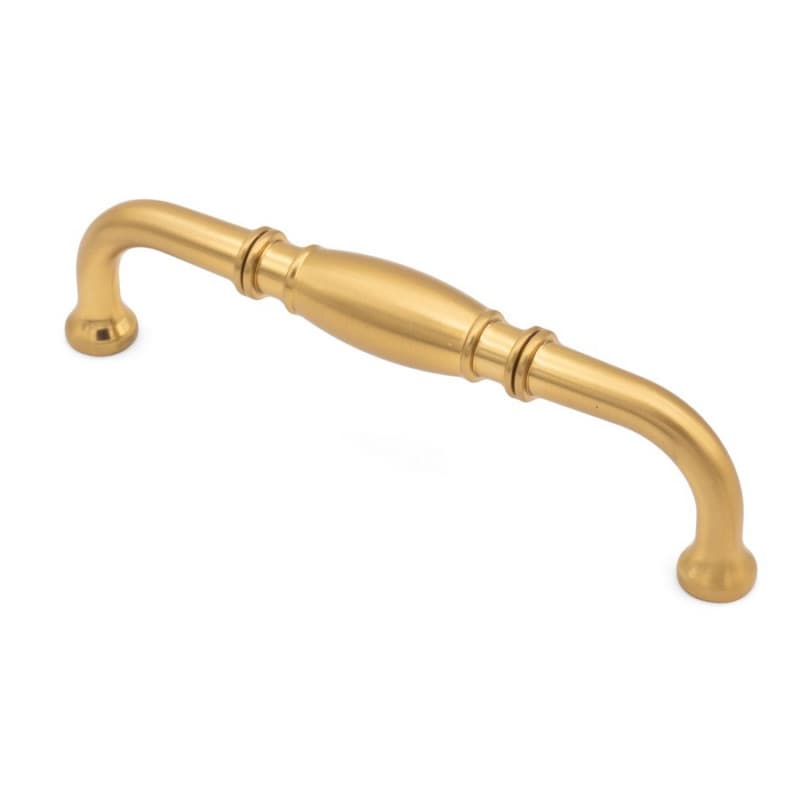 5-3/64" Heritage Handle Pull, Brushed Satin Brass