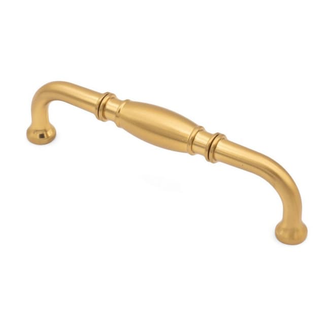 5-3/64" Heritage Handle Pull, Brushed Satin Brass