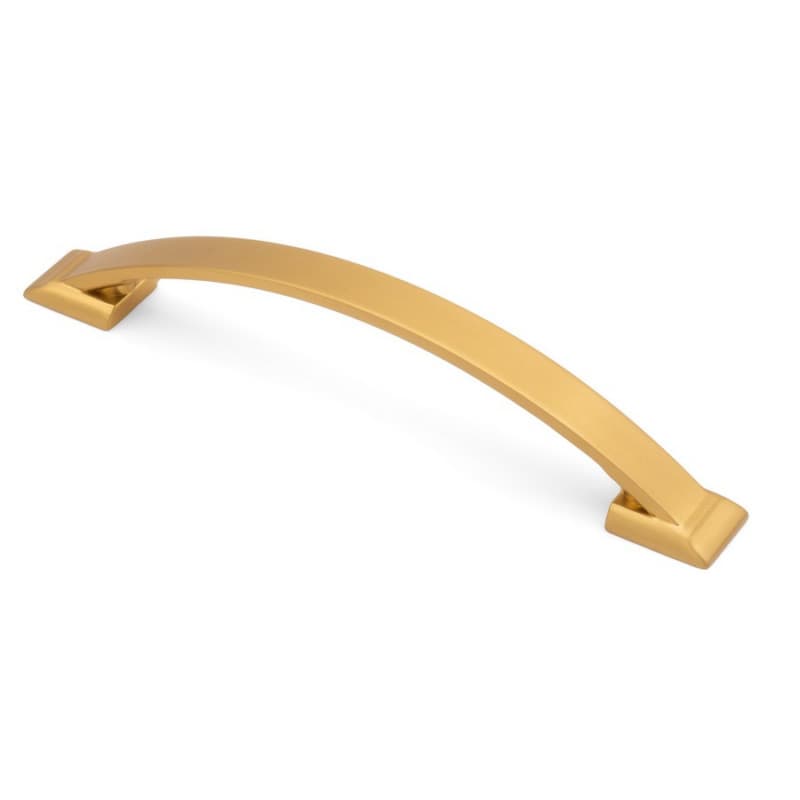 5-3/64" Heritage Cabinet Pull, Brushed Satin Brass
