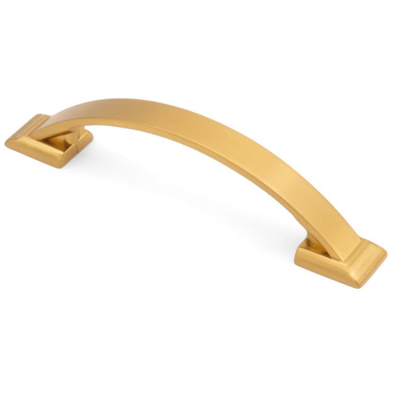 3-25/32" Heritage Cabinet Pull, Brushed Satin Brass