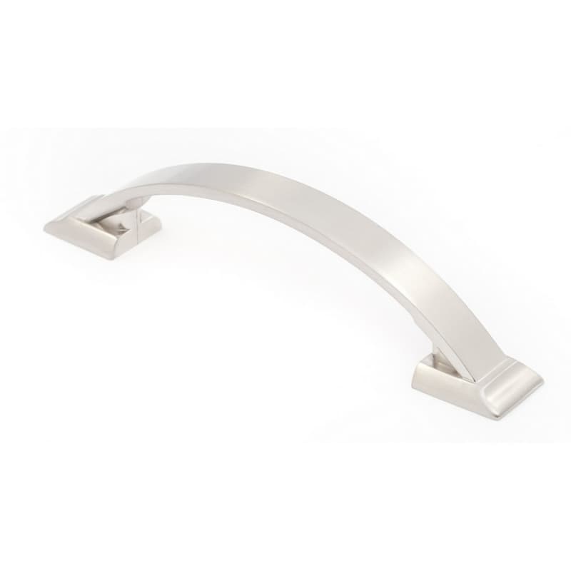 3-25/32" Heritage Cabinet Pull, Brushed Satin Nickel
