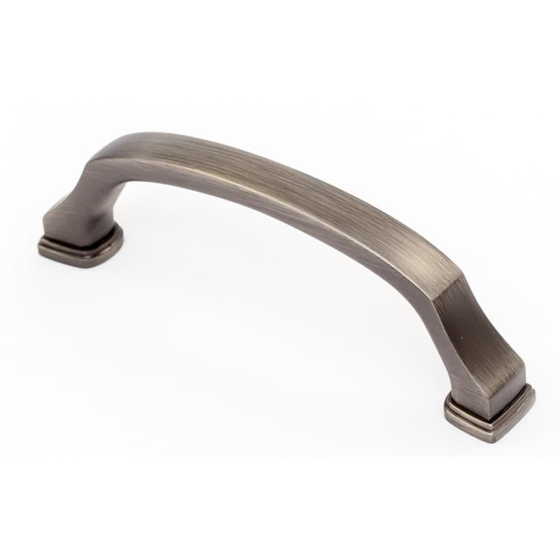 3-25/32" Heritage Cabinet Pull, Antique Nickel, 4-5/16" Length
